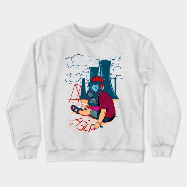 Air pollution generation ecology Crewneck Sweatshirt by LaRaf97